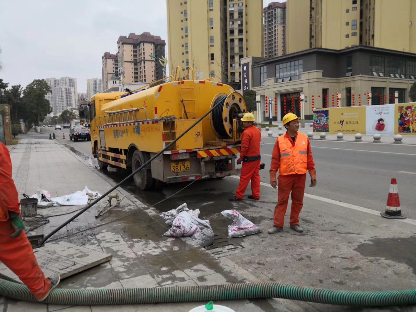 柞水排污管道清淤-管道清洗
